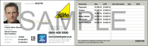 Gas Safe Identity Card